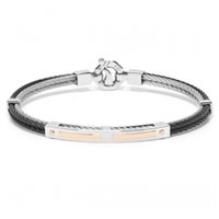 Bracciale Baraka Uomo Discovery in Acciaio Diamante BR312411ROAC - BR312411ROAC